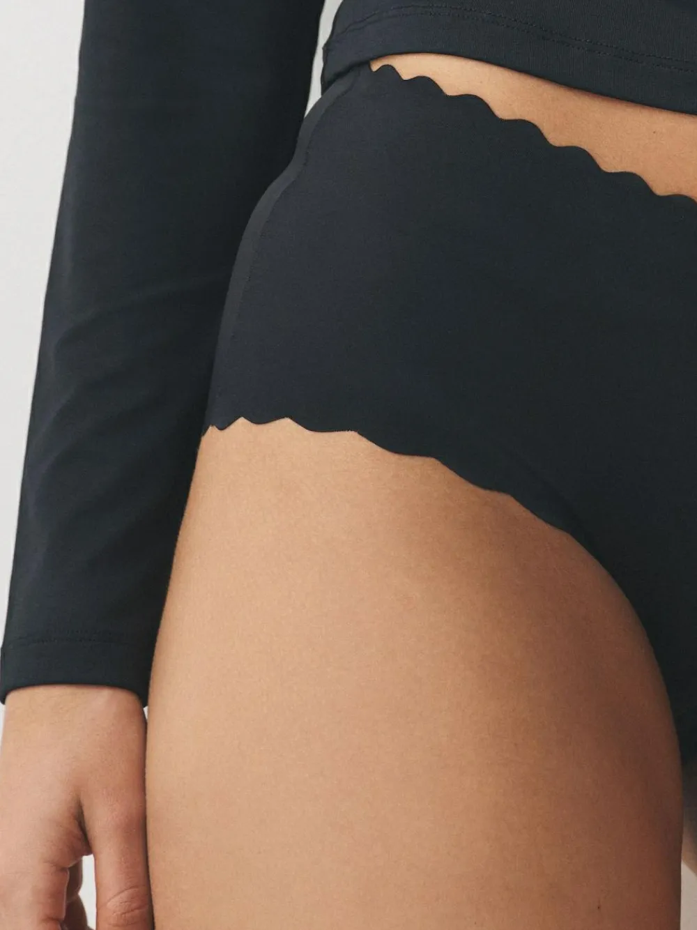 Next Midi No VPL Scallop Knickers 3 Pack^Women Panties|All Lingerie