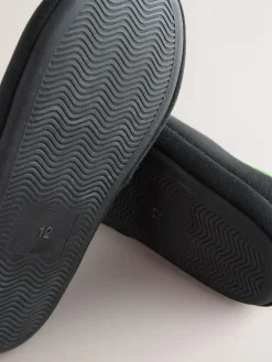 Next Black Minecraft Flippy Sequin Slipper Mules^BOY Nightwear