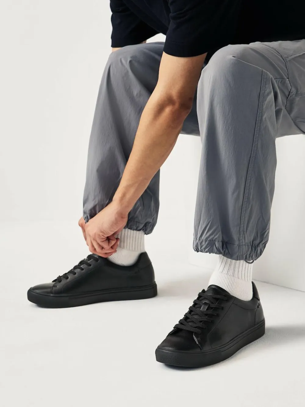 Next Black Minimal Trainers^ Shoes