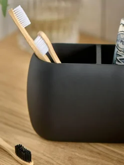 Sale Next Black Moderna Soft Touch Double Toothbrush Tidy