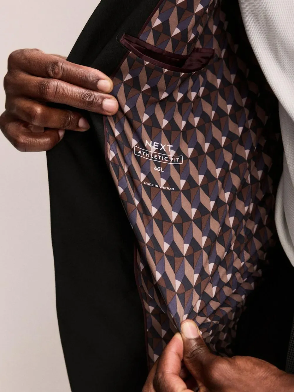 New Next Muscle Fit Motionflex Stretch Suit Jacket Black