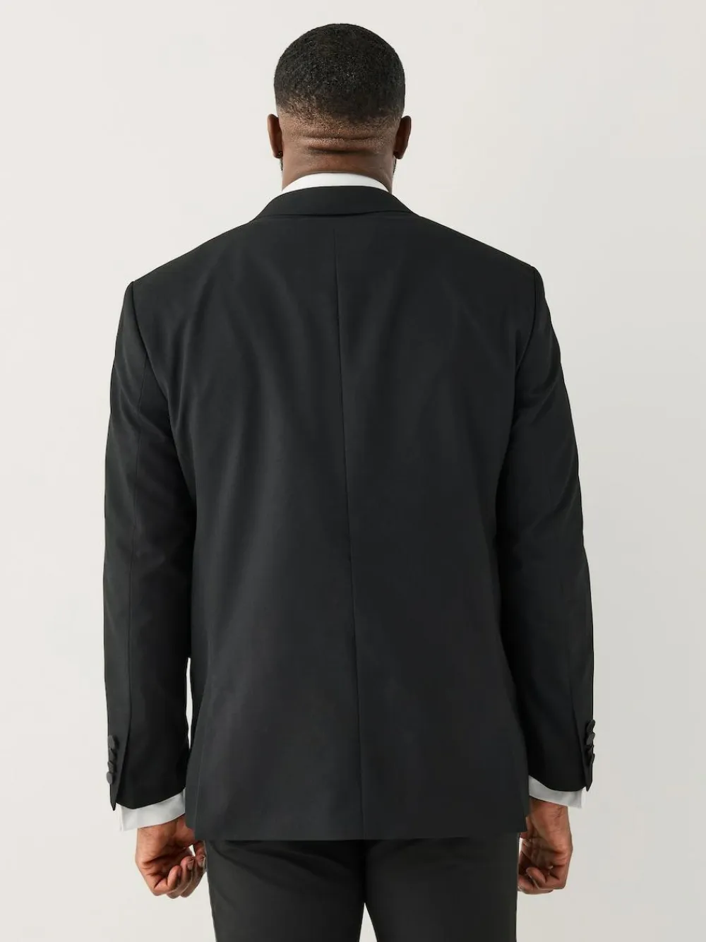 Next Black Muscle Fit Motionflex Stretch Tuxedo Suit Jacket^ Black Suits