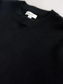 Clearance Next N. Premium Cotton Rich Relaxed Fit Mid Weight Knitted Sweatshirt Black