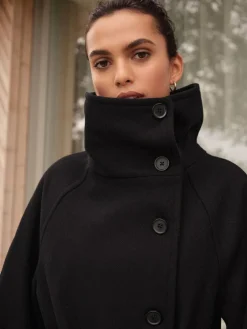 Next N. Premium Funnel Coat Black