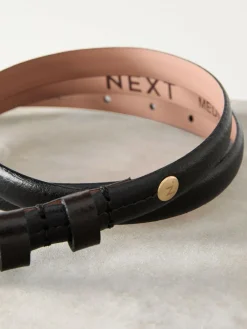 Next N. Premium Skinny Made In Italy Leather Belt^Women Belts