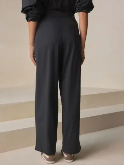 Next N. Premium Wide Leg Tailored Jersey Trousers^Women Pants