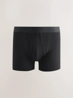 Hot Next Black Neutral Waistband A-Front Boxers 10 Pack