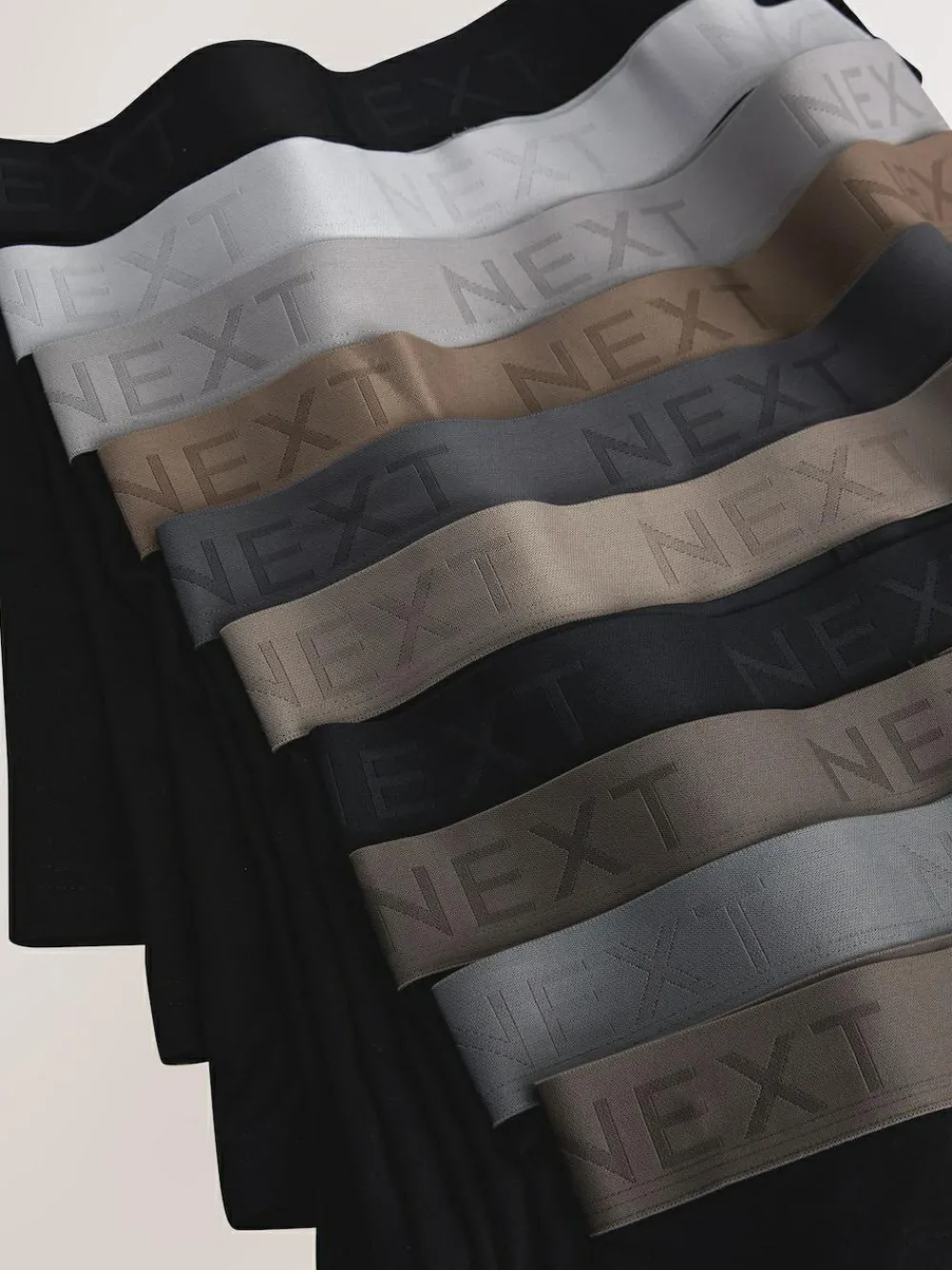 Hot Next Black Neutral Waistband A-Front Boxers 10 Pack