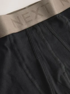 Hot Next Black Neutral Waistband A-Front Boxers 10 Pack