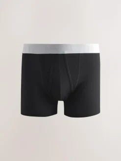 Hot Next Black Neutral Waistband A-Front Boxers 10 Pack