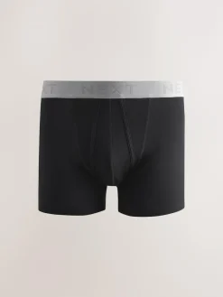 Hot Next Black Neutral Waistband A-Front Boxers 10 Pack