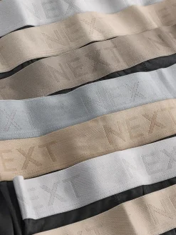 Hot Next Black Neutral Waistbands A-Front Boxers 10 Pack