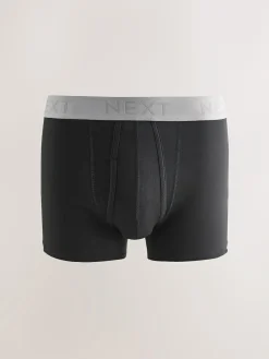 Hot Next Black Neutral Waistbands A-Front Boxers 10 Pack