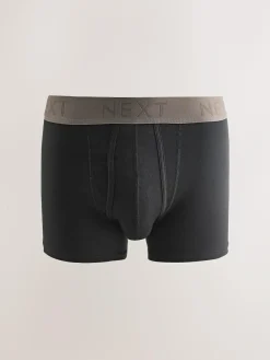 Hot Next Black Neutral Waistbands A-Front Boxers 10 Pack