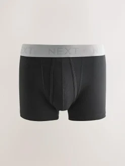 Hot Next Black Neutral Waistbands A-Front Boxers 10 Pack