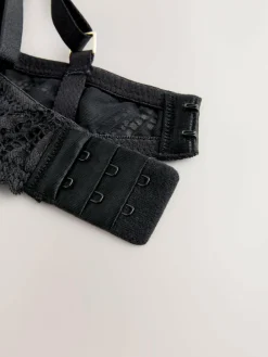 Hot Next Black Non Pad Plunge Lace Ultimate Comfort Bra