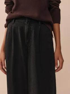 Best Next N.Premium High Rise Culotte Jeans Black