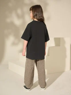 Online Next Oversized Heavyweight 100% Cotton T-Shirt (3-16yrs) Black