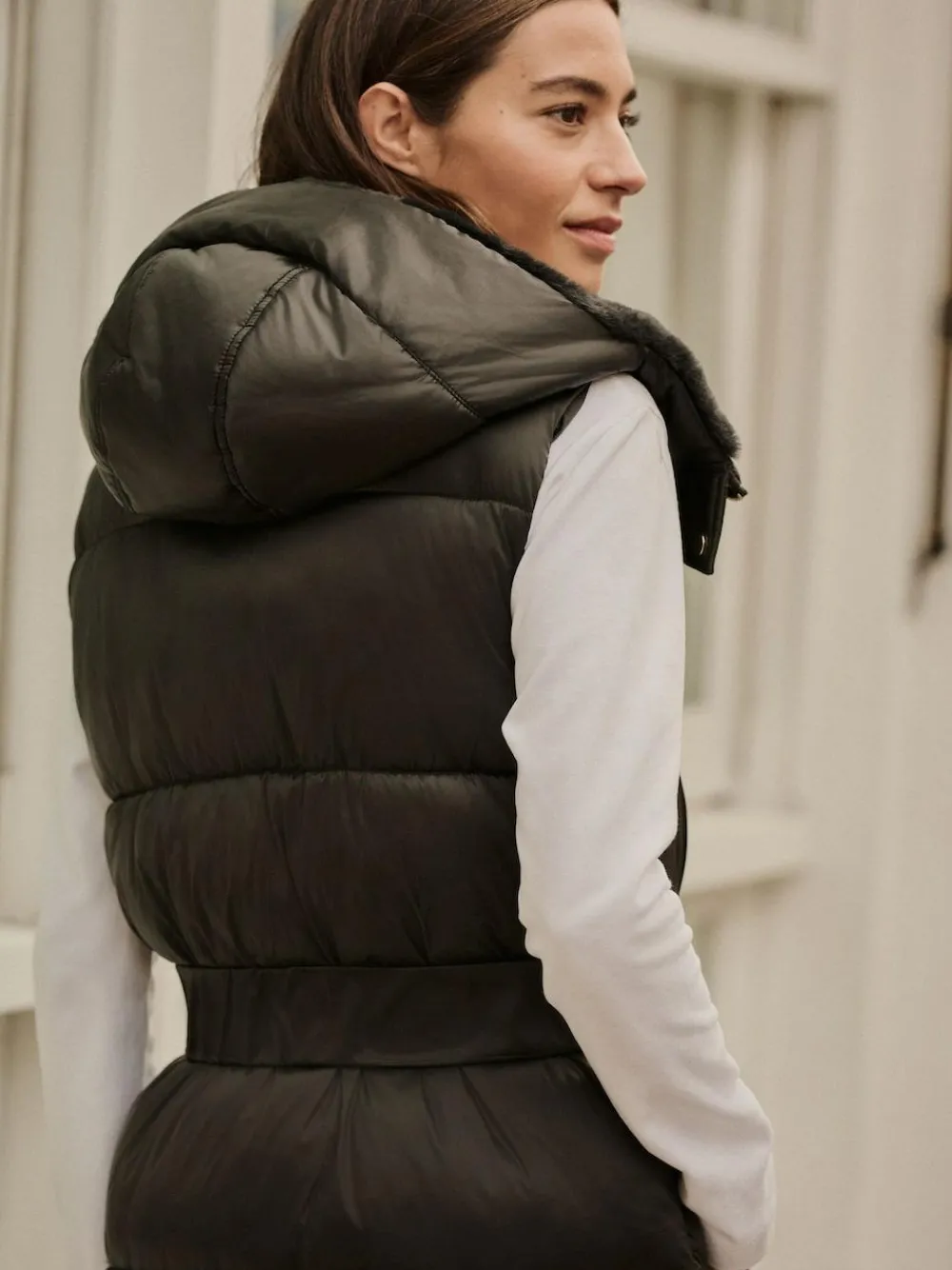 Next Black Padded Gilet^Women Coats & Jackets|Coats & Jackets