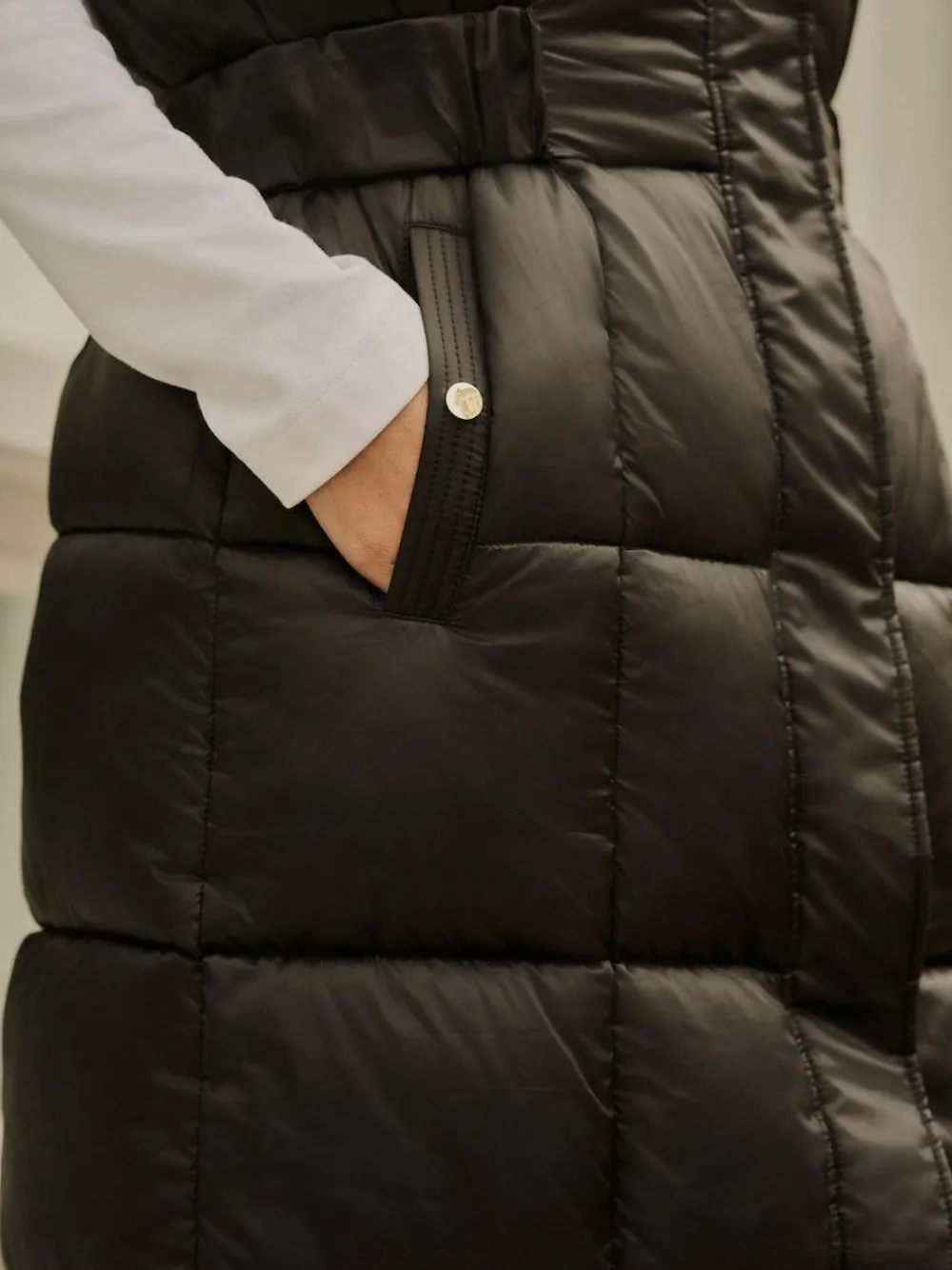 Next Black Padded Gilet^Women Coats & Jackets|Coats & Jackets