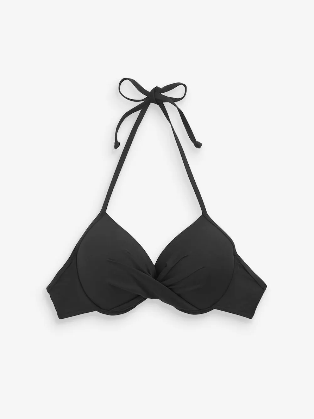 Next Black Padded Wired Plunge Bikini Top^Women Swimwear