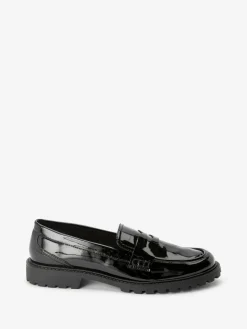 Sale Next Patent Chunky Loafer Shoes Black