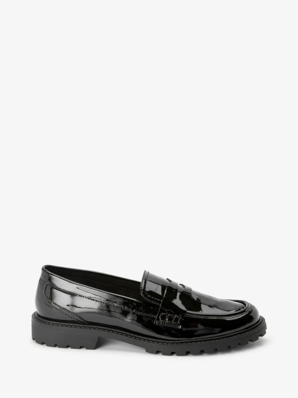 Sale Next Patent Chunky Loafer Shoes Black