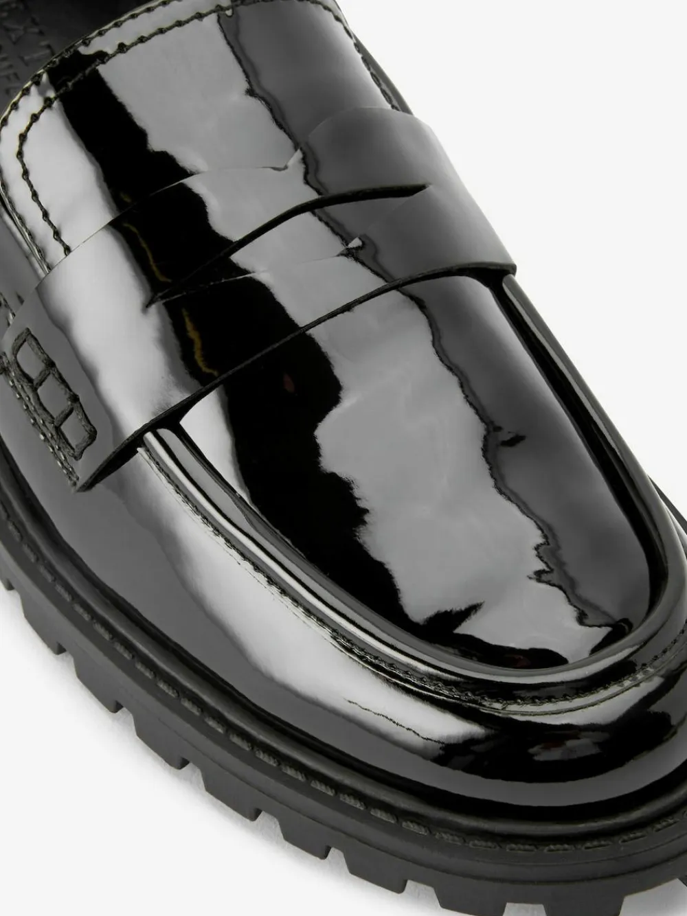 Sale Next Patent Chunky Loafer Shoes Black