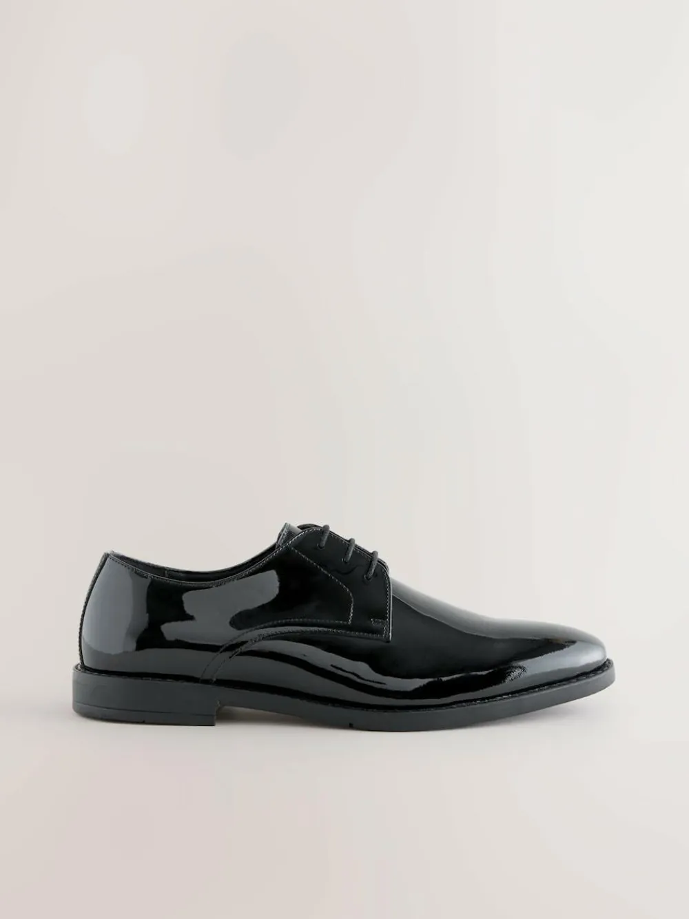 Next Black Patent Leather Derby Shoes^ Shoes