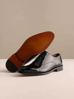 Next Black Patent Leather Oxford Toe Cap Shoes^ Shoes|Occasionwear