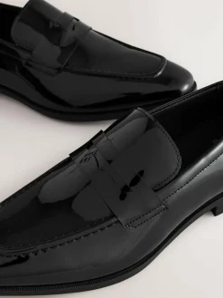 Next Black Patent Loafers^ Shoes
