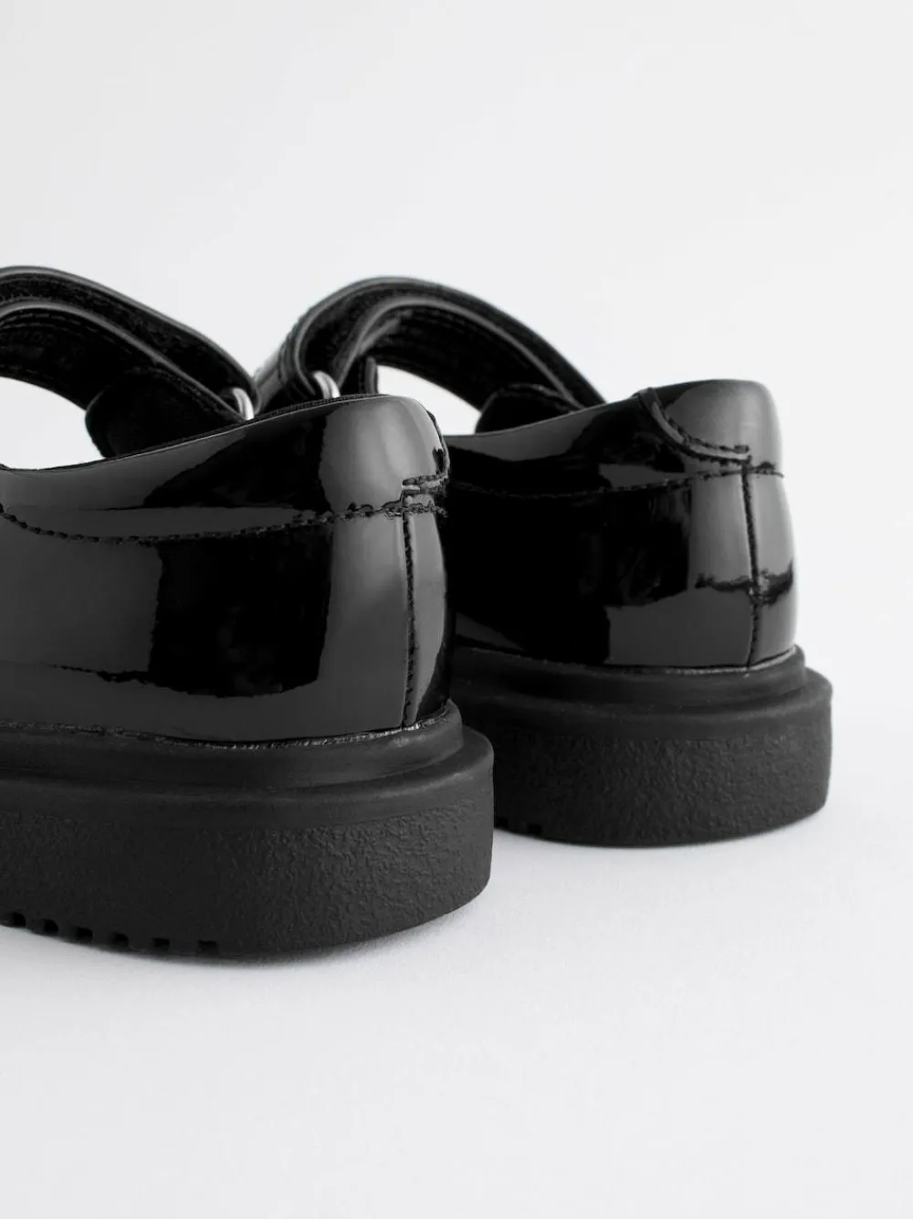 Discount Next Black Patent Rainbow Chunky Mary Jane School Shoes