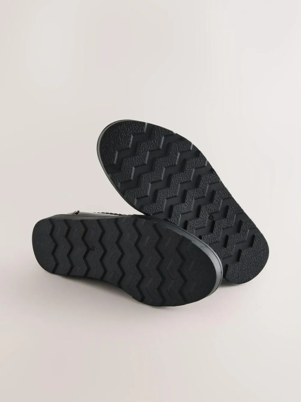 Discount Next Black Patent School Leather Slim Sole Loafers