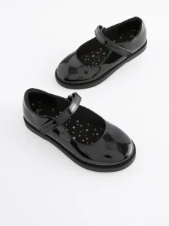 Next Black Patent School Mary Jane Crepe Sole Shoes