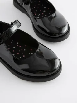 Next Black Patent School Mary Jane Crepe Sole Shoes