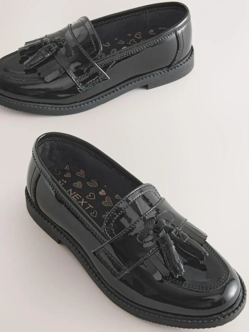 Next Standard Fit (F) Leather Tassel Loafer School Shoes^ Shoes