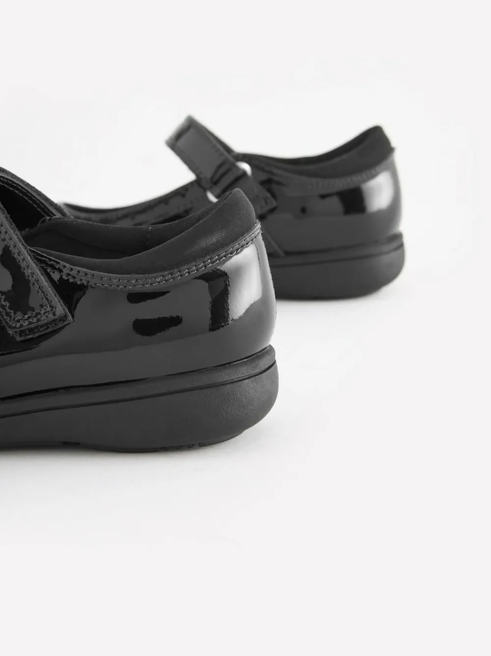 Best Next Black Patent Standard Fit (F) School Leather Brogue Detail Mary Jane Shoes