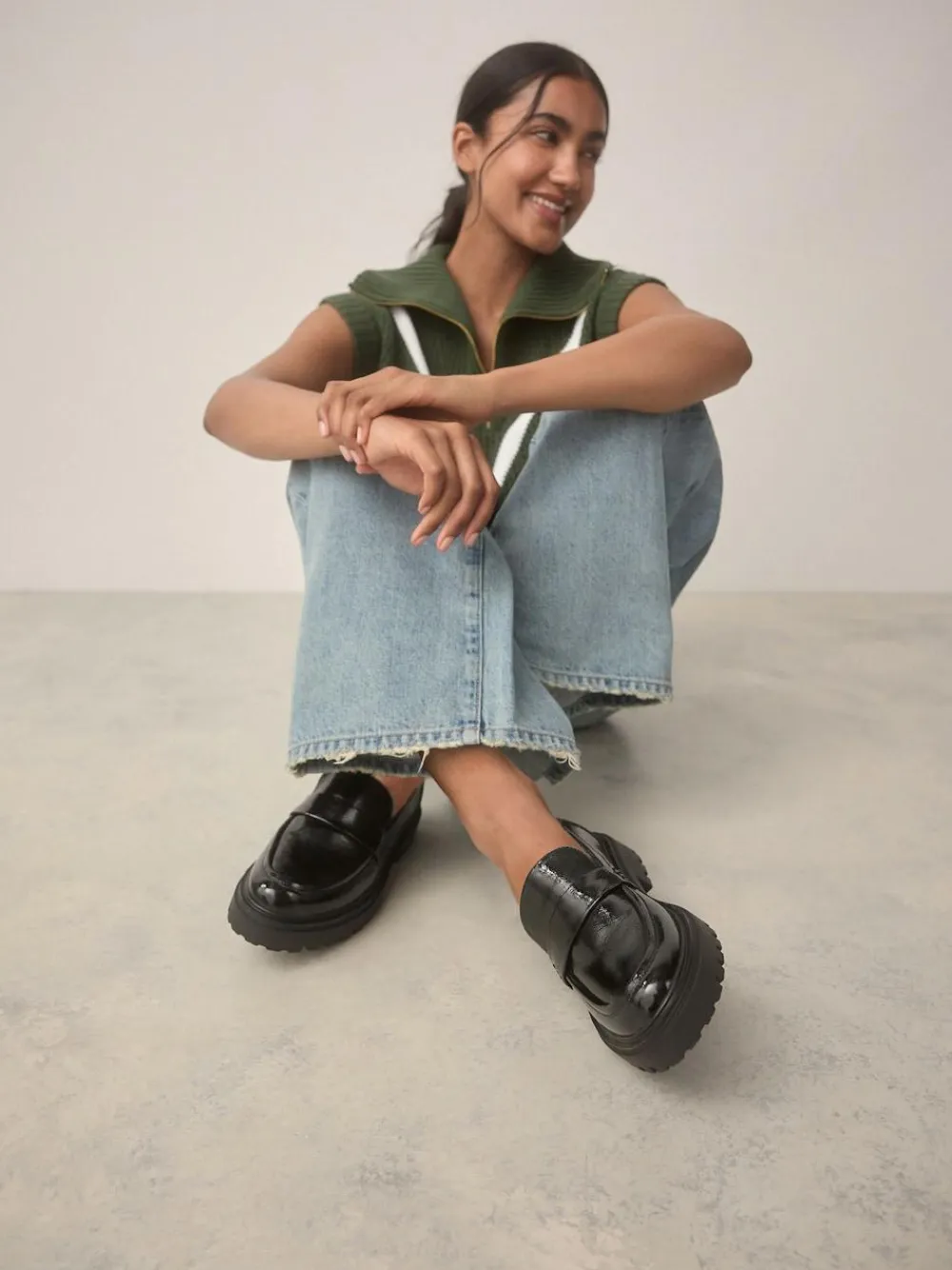 Next Standard/Wide Fit Chunky Loafers^Women Wide Fit & Extra Wide Fit|Flats