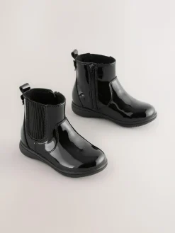 Next Wide Fit (G) Leather Chelsea Ankle Boots^ Baby Boots|Boots