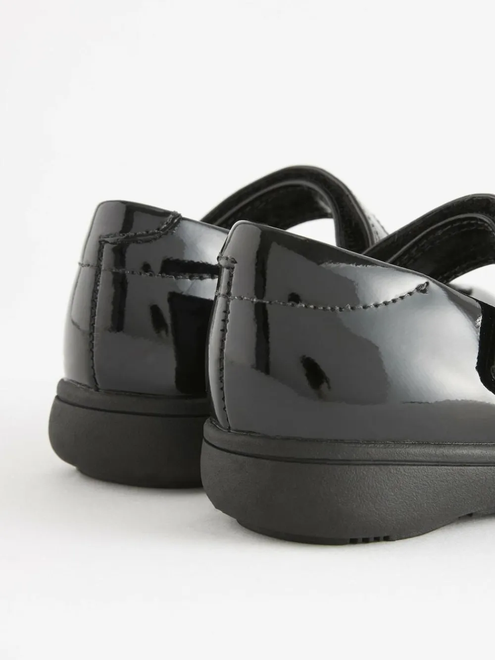 Next Wide Fit (G) School Junior Butterfly Mary Jane Shoes Black Patent