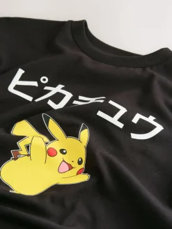 Next Black Pikachu Pokémon Short Sleeve T-Shirt (3-16yrs)^BOY T-Shirts