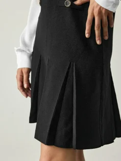 Discount Next Black Pinafore Layered Knitted Dress