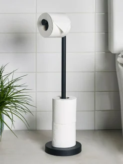 Online Next Pivot Top Toilet Roll Holder Black