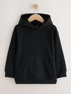 Next Black Plain Jersey Hoodie (3-16yrs)^BOY Sweatshirts & Hoodies