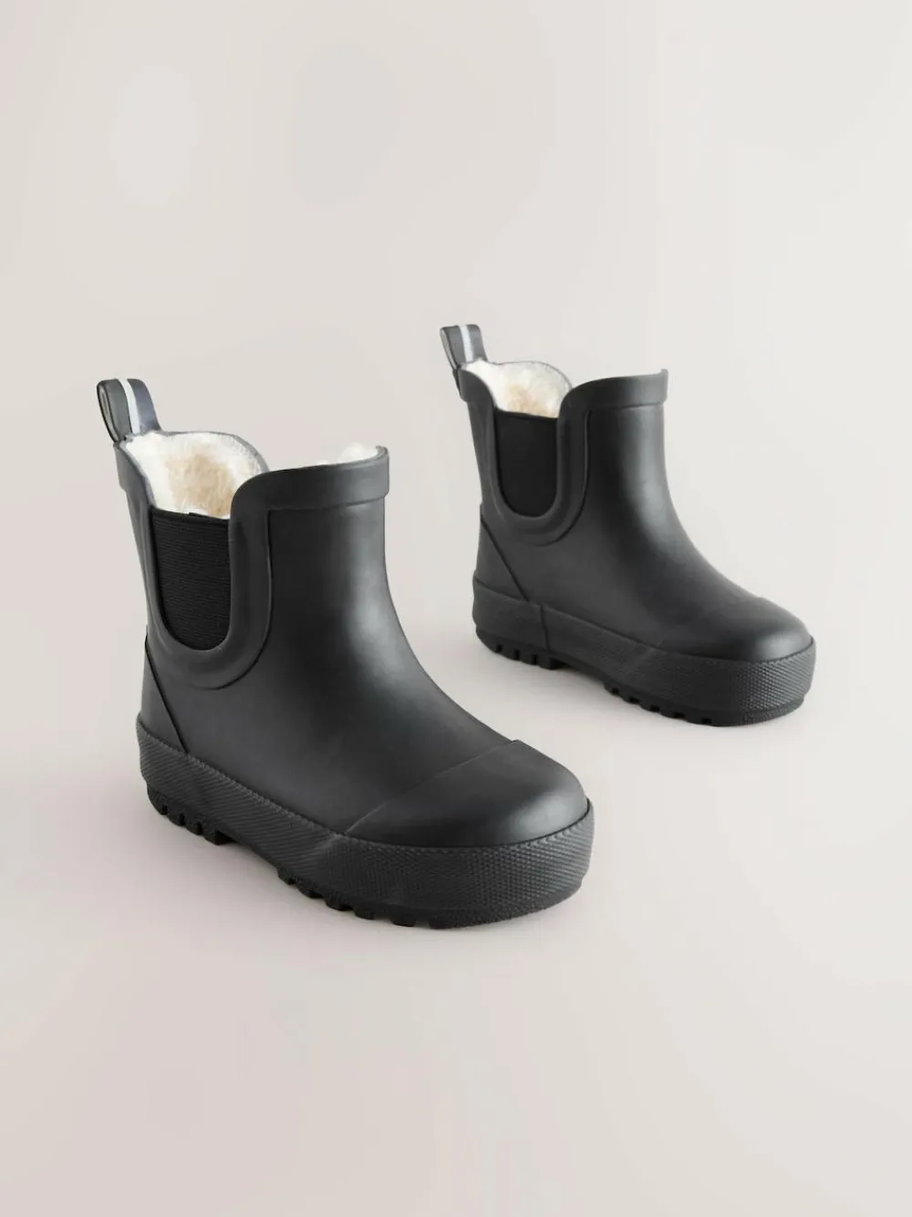 Best Next Black Plain Warm Lined Ankle Wellies