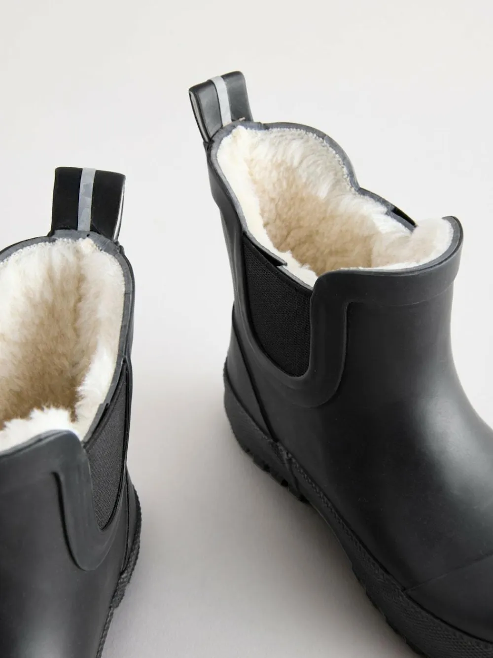 Best Next Black Plain Warm Lined Ankle Wellies