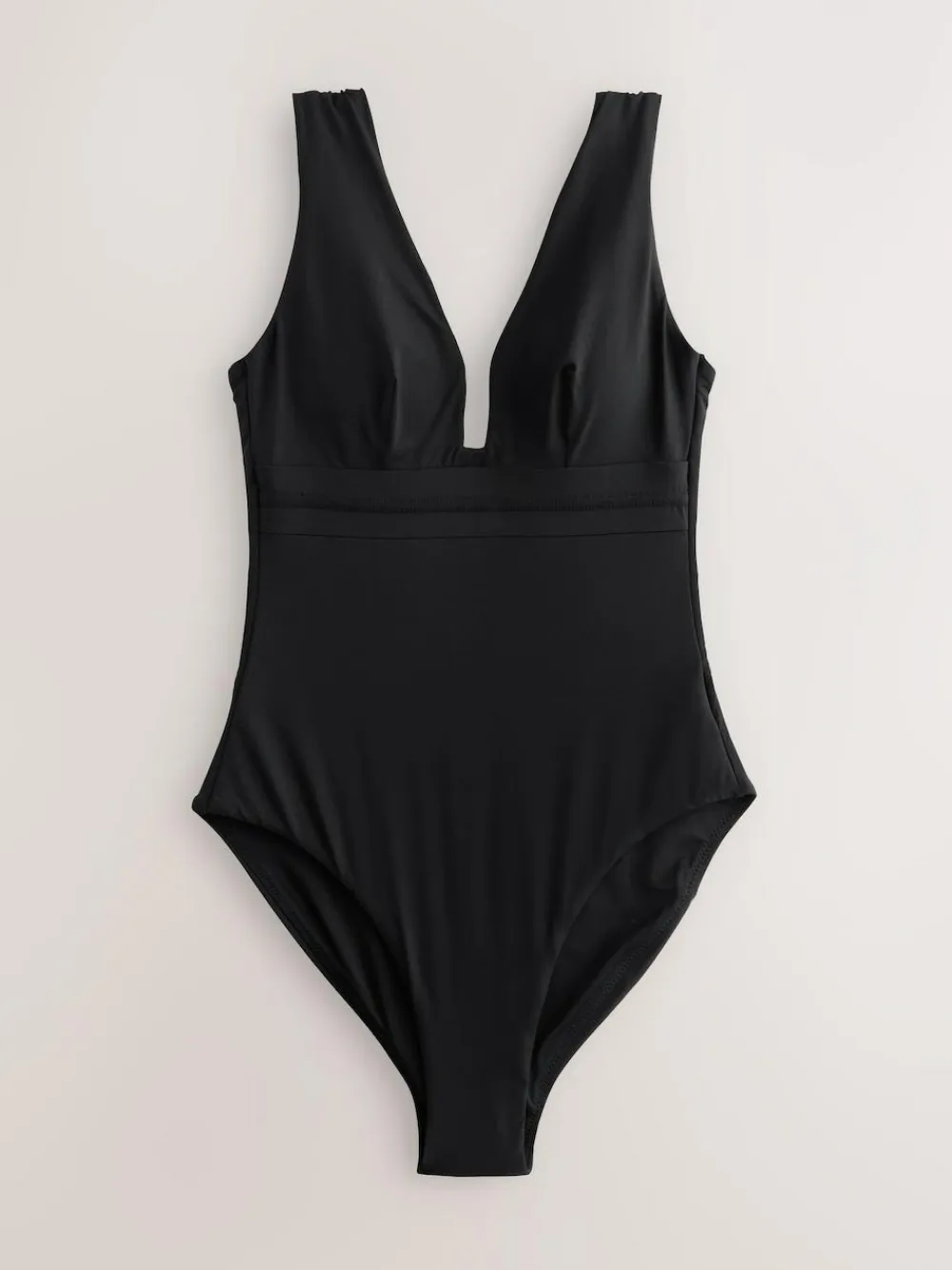 Next Black Plunge Shaping Tummy Control Swimsuit^Women Swimwear