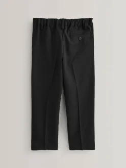 Sale Next Plus Waist School Pleat Front Trousers (3-17yrs) Black