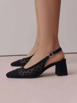 Next Forever Comfort® Square Toe Slingback Block Heels^Women Heels