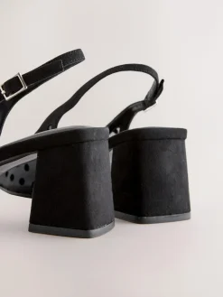 Next Forever Comfort® Square Toe Slingback Block Heels^Women Heels